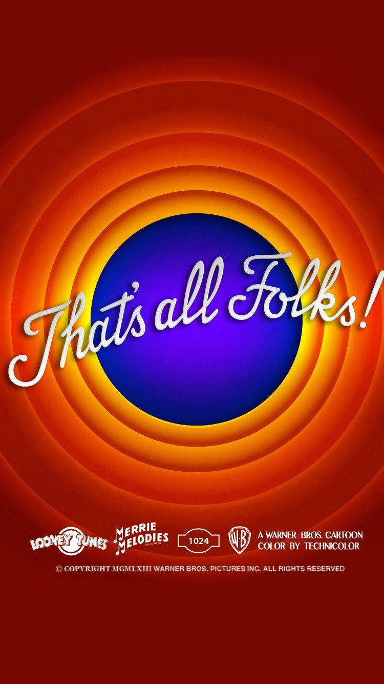 That's All Folks!, fiery orange, deep red, HD Phone Wallpaper