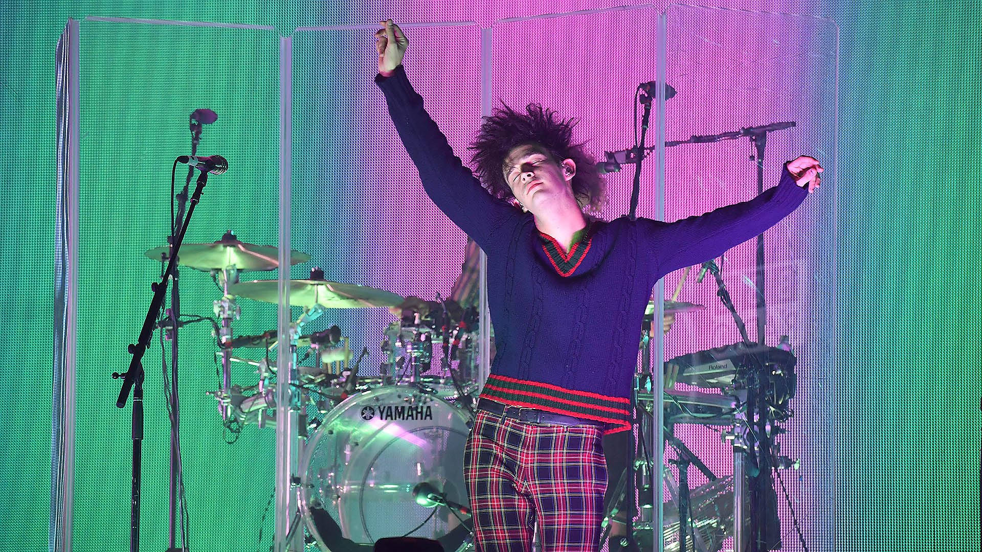 The 1975, drummer, plaid pants, Full HD Desktop Wallpaper