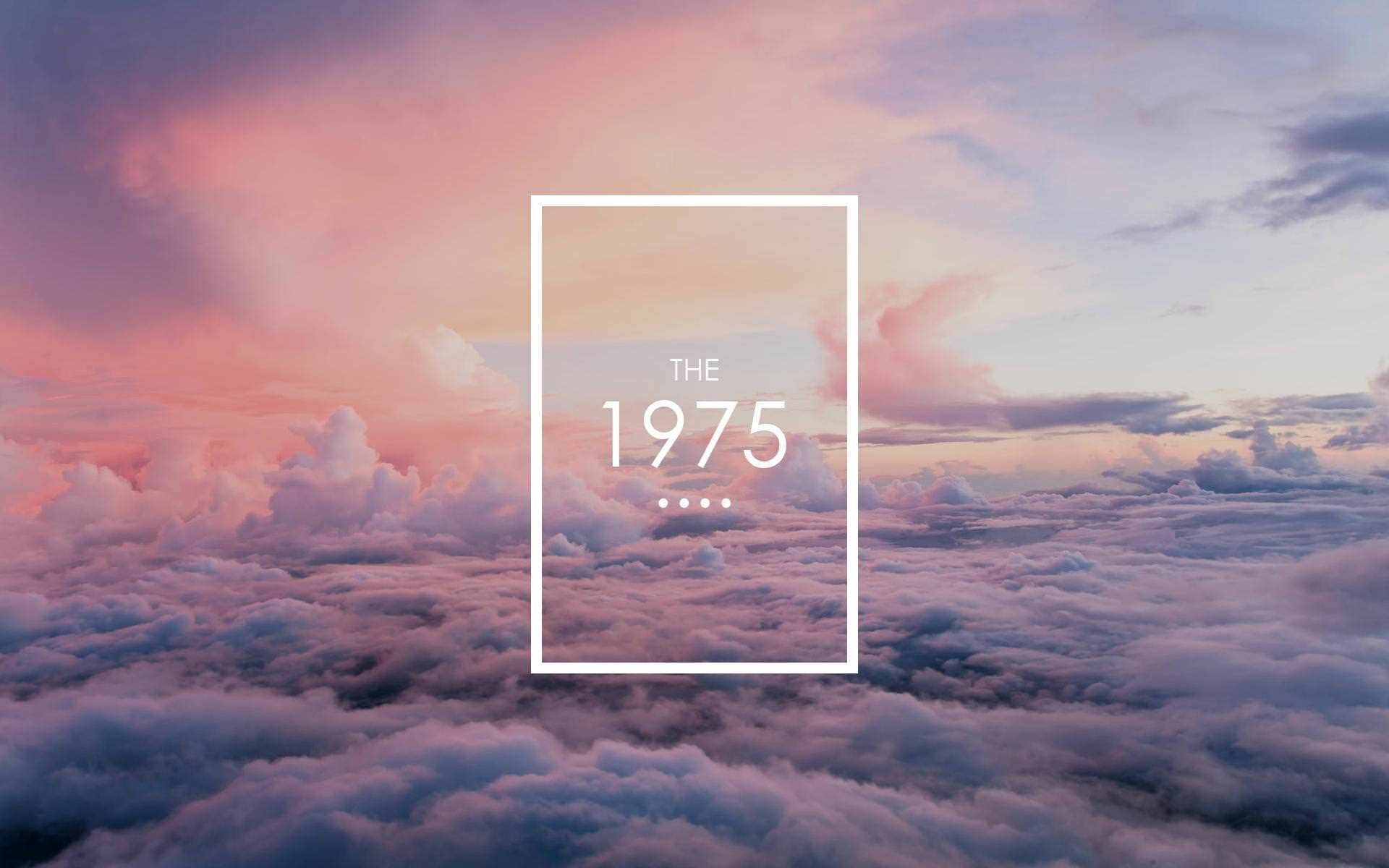 The 1975, pink and purple sunset hues, fluffy clouds, Full HD Desktop Wallpaper