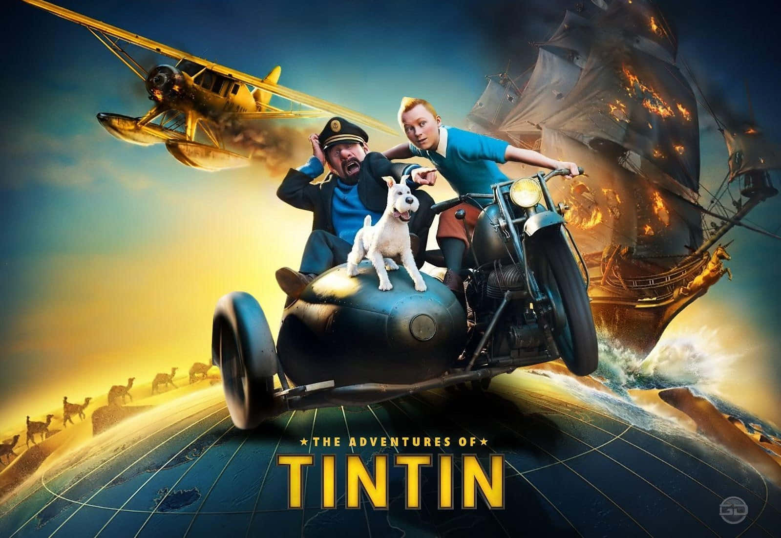 The Adventures Of Tintin, Tintin, Snowy, HD Desktop Wallpaper