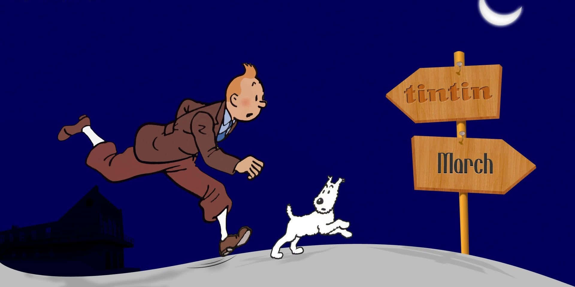The Adventures Of Tintin, Tintin, Snowy, Full HD Desktop Wallpaper