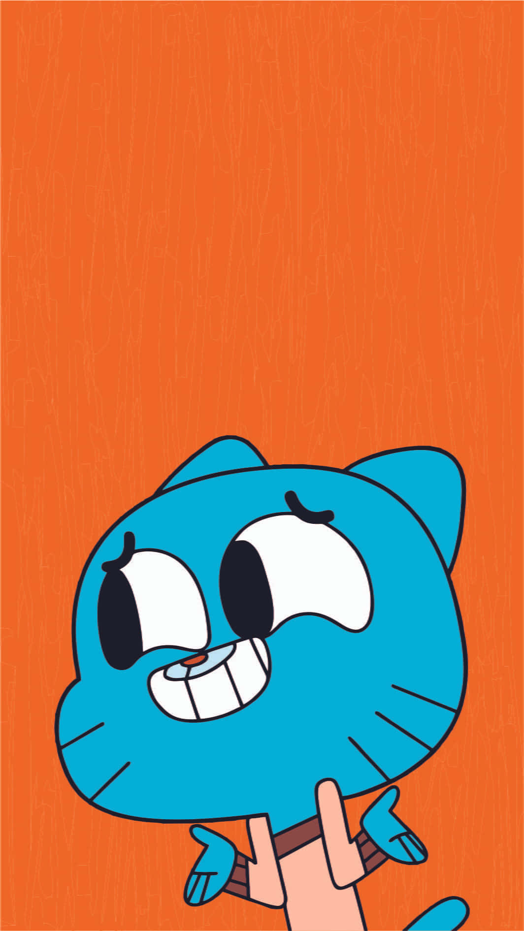 The Amazing World of Gumball, blue cartoon cat, wide eyes, HD Phone Wallpaper
