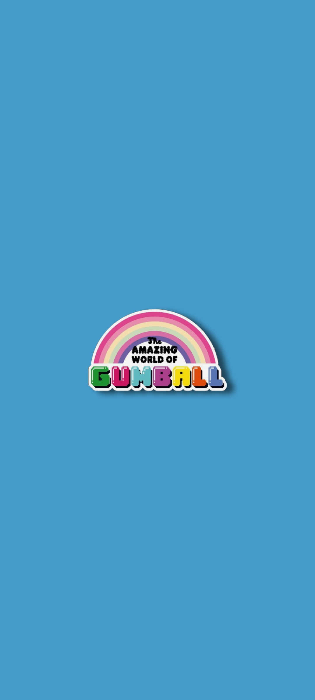 The Amazing World of Gumball, rainbow logo, colorful cartoon, Full HD Phone Wallpaper