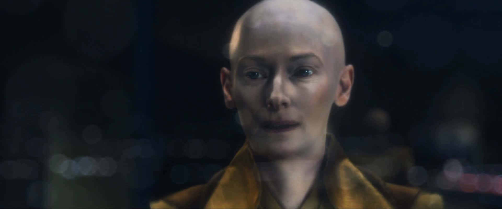The Ancient One, golden robe, bald woman, Full HD Desktop Wallpaper