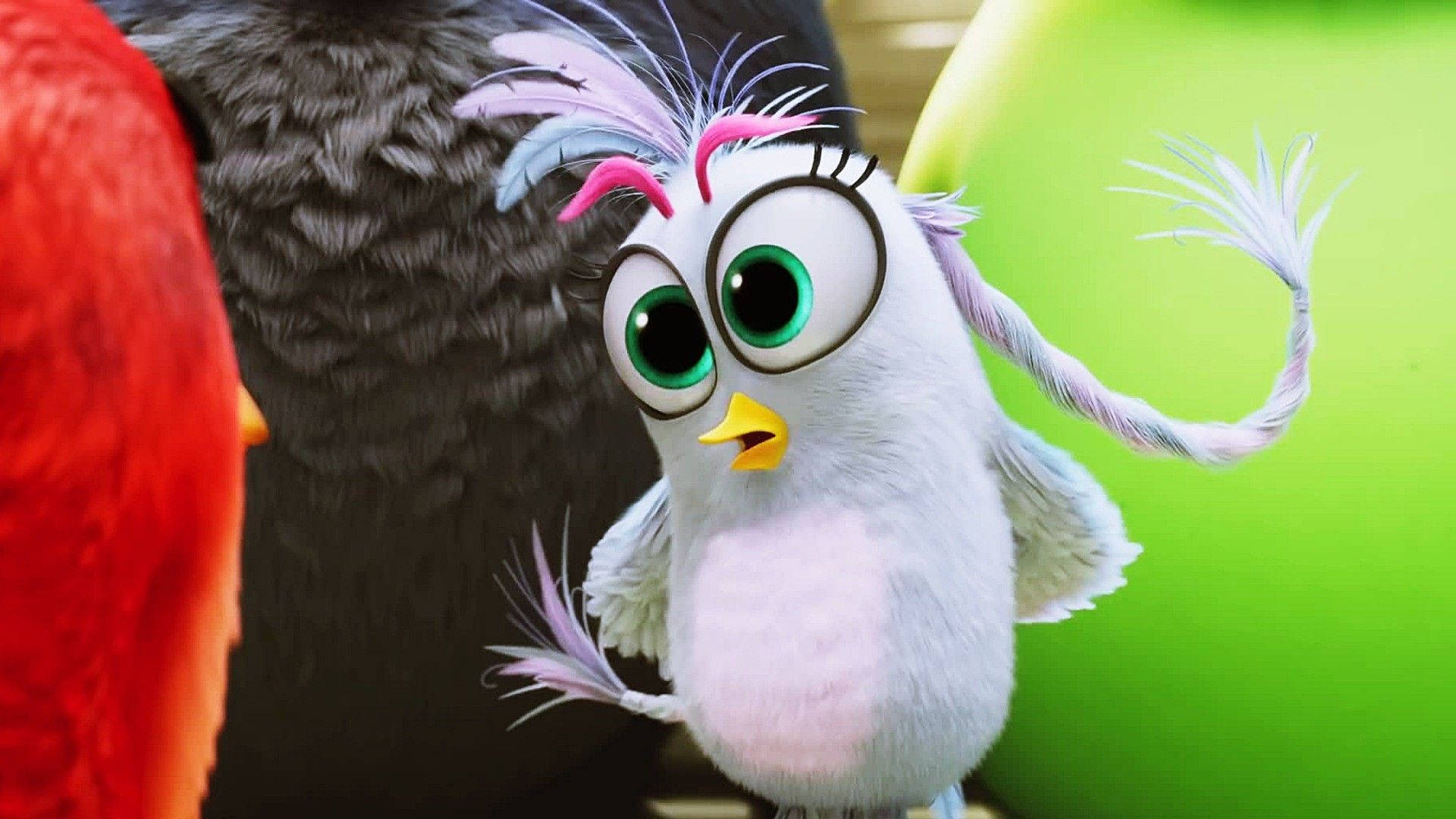 The Angry Birds Movie 2, silver, white bird, Full HD Desktop Wallpaper