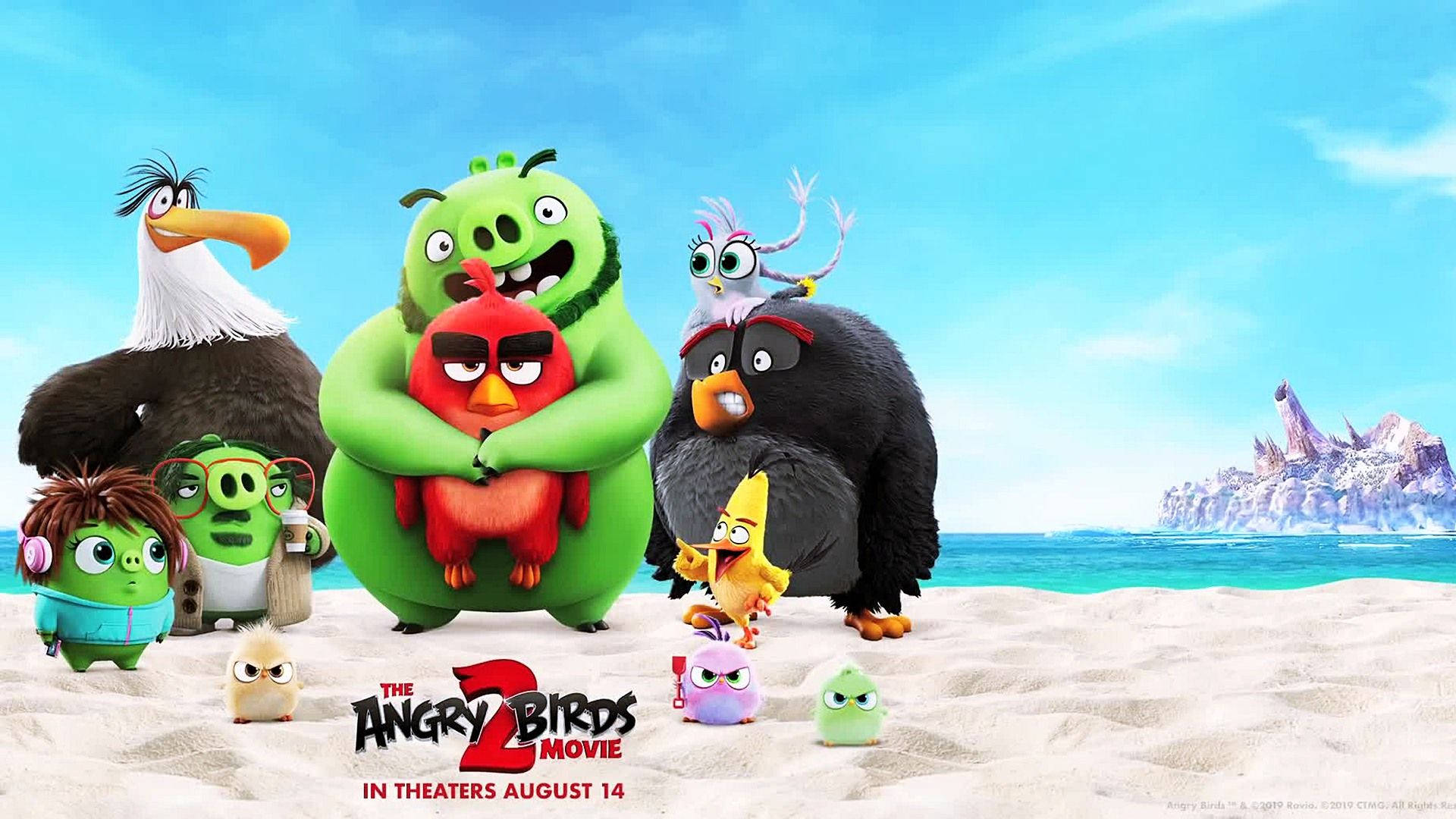The Angry Birds Movie 2, animated birds, pigs, Full HD Desktop Wallpaper