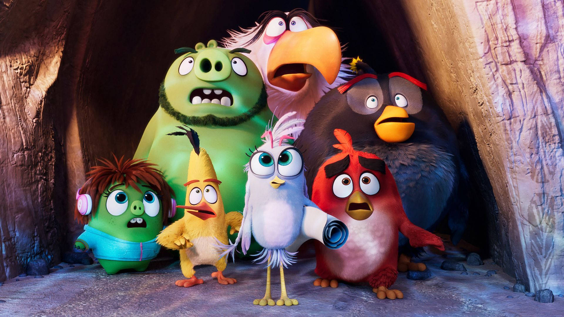 The Angry Birds Movie 2, Angry Birds characters, colorful, Full HD Desktop Wallpaper