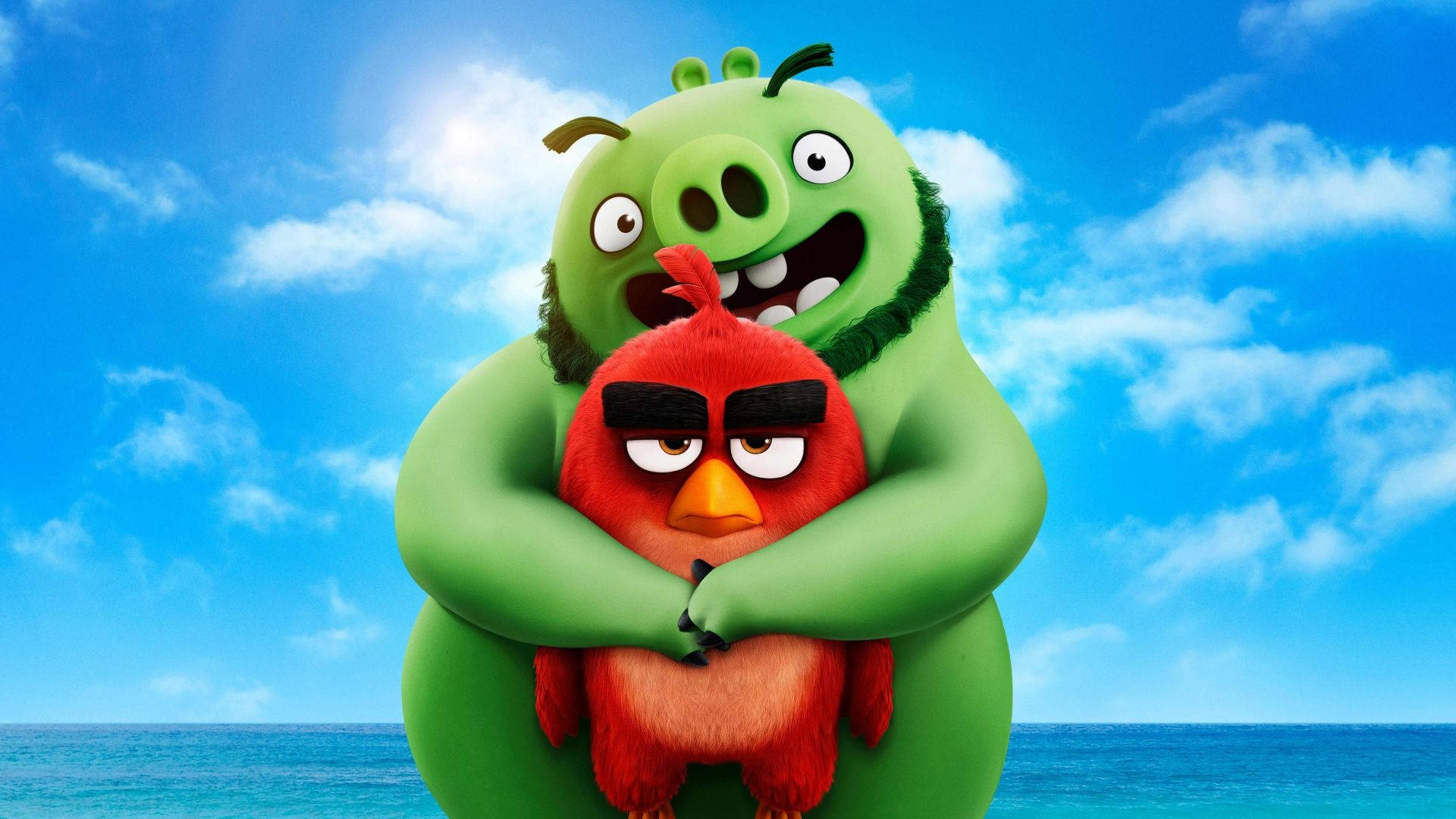 The Angry Birds Movie 2, Red, pig, Full HD Desktop Wallpaper