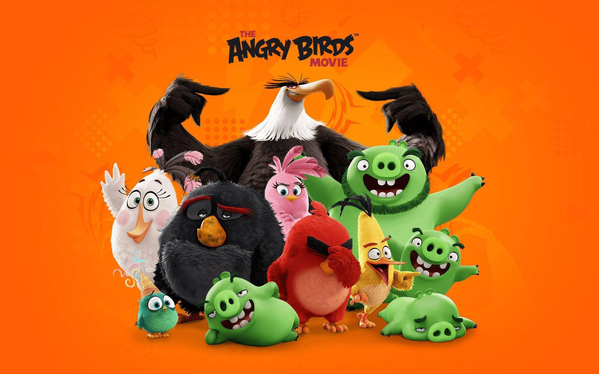 The Angry Birds Movie, animated birds, pigs, Full HD Desktop Wallpaper