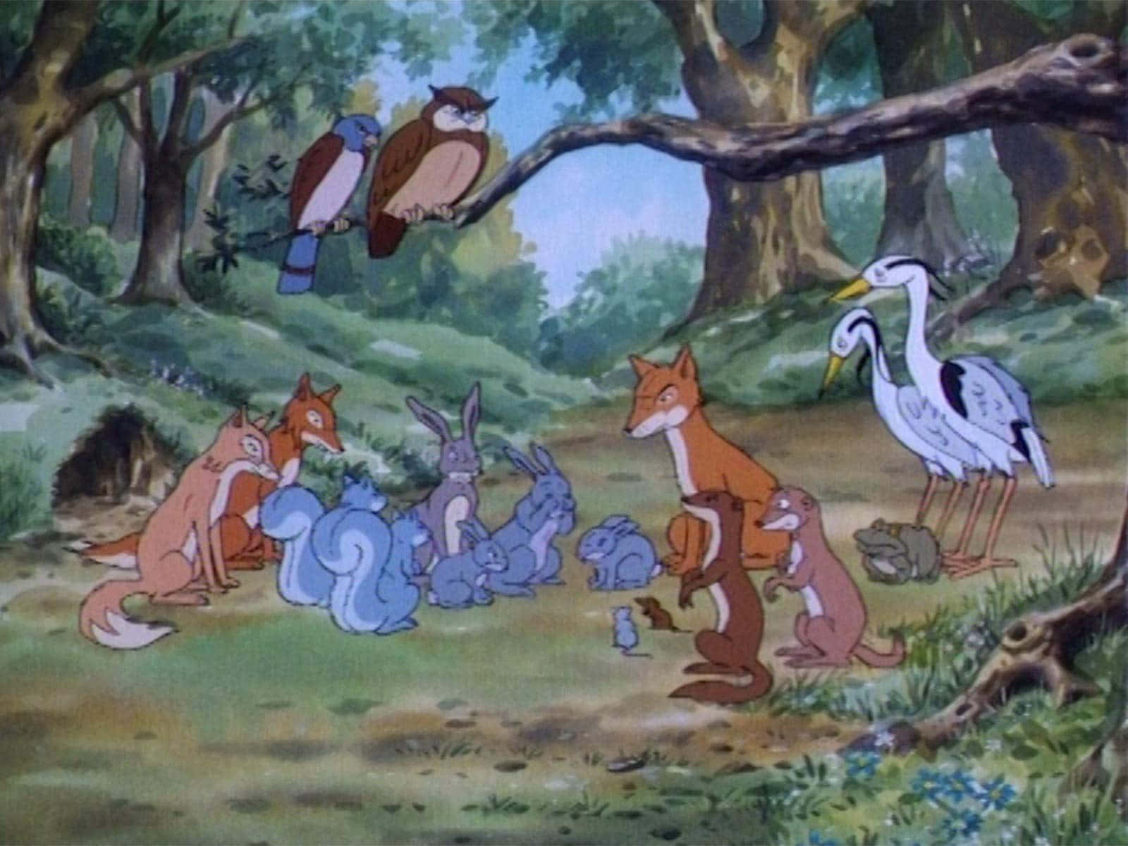 Animals Of Farthing Wood, foxes, rabbits, HD Desktop Wallpaper