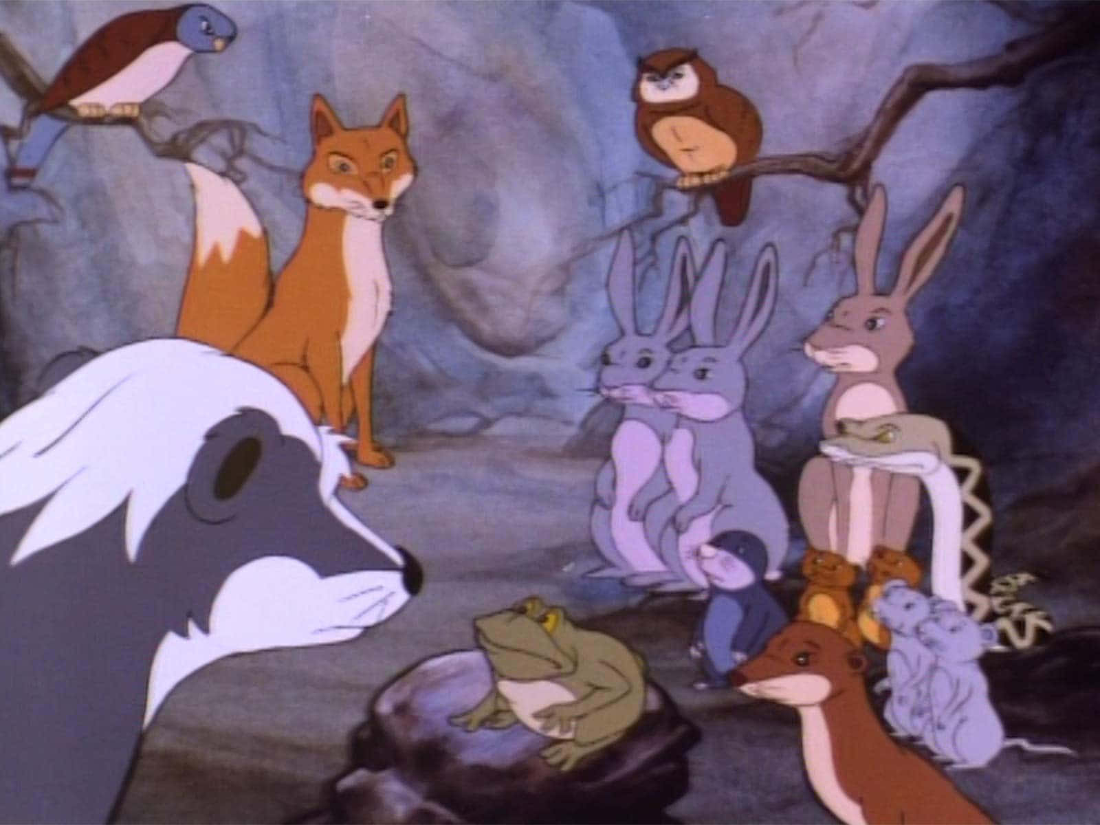 Animals Of Farthing Wood, fox, owl, HD Desktop Wallpaper