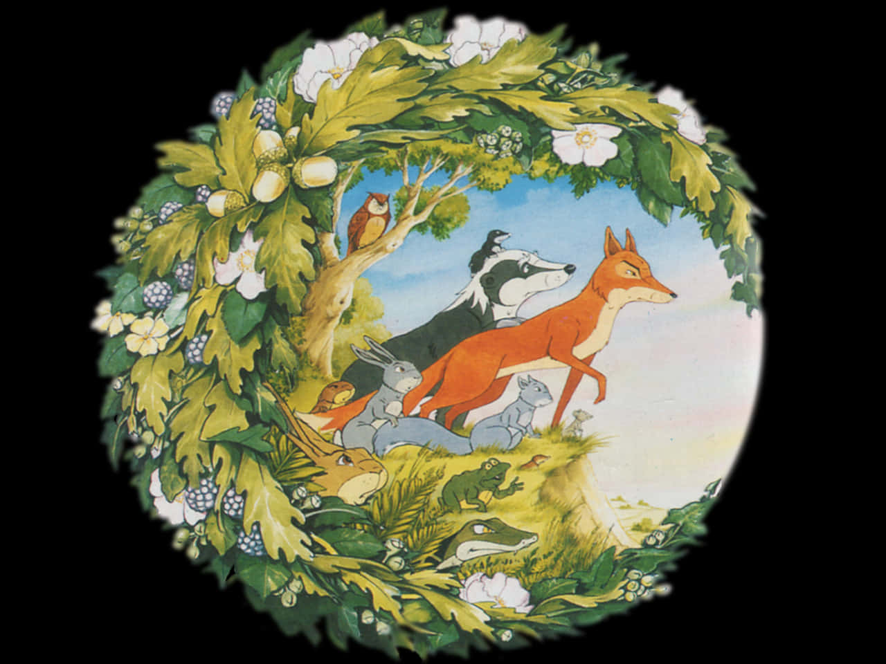 The Animals Of Farthing Wood, fox, badger, HD Desktop Wallpaper