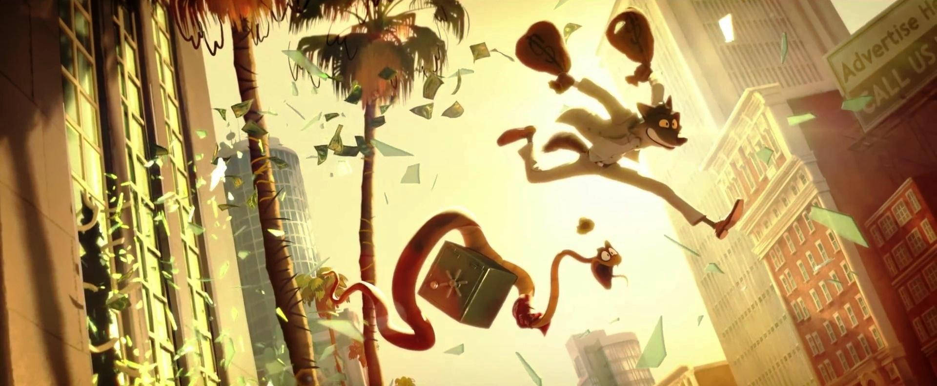The Bad Guys, cartoon cat, mouse, Full HD Desktop Wallpaper