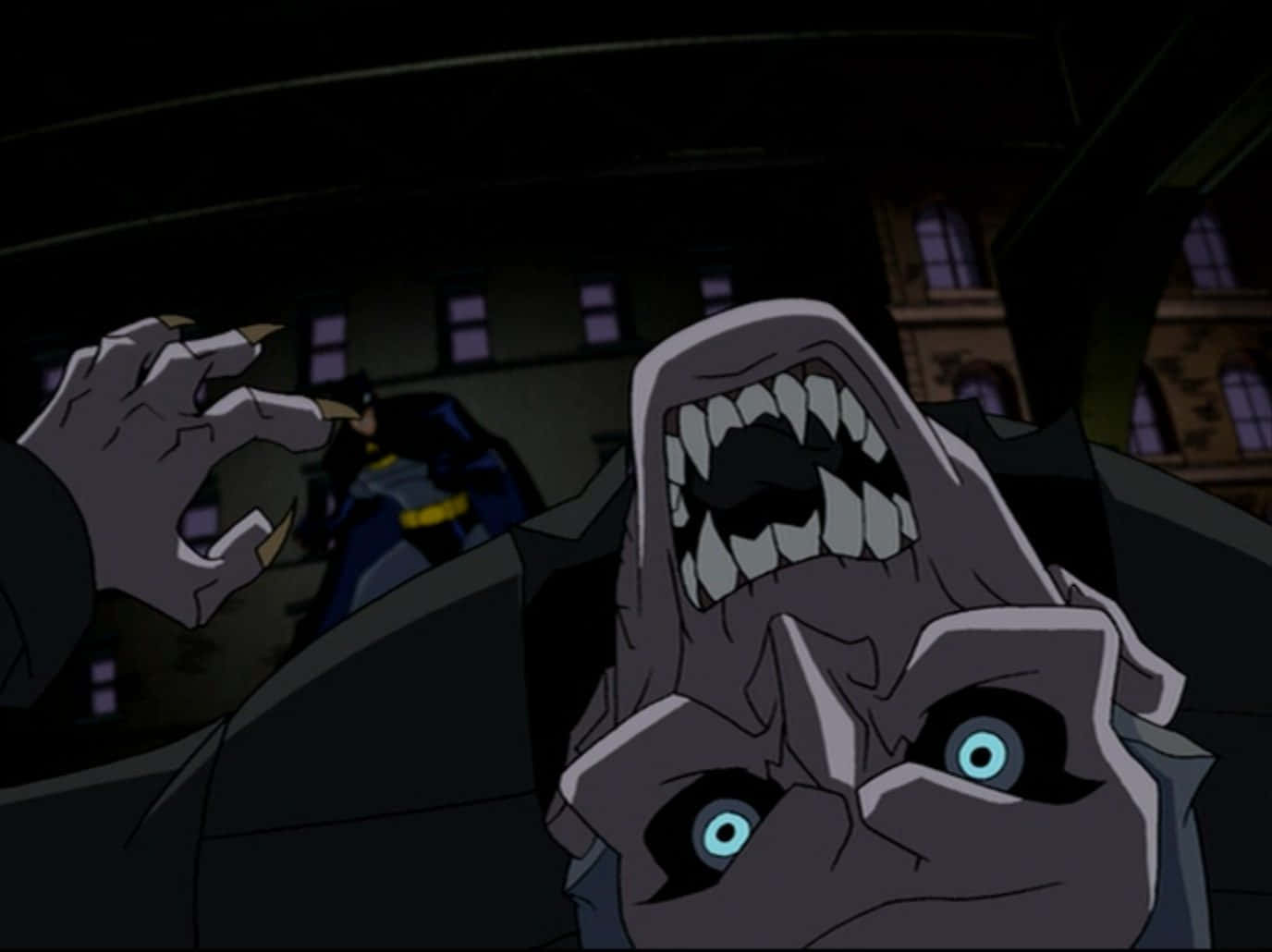 The Batman vs Dracula, dark urban alley, night, HD Desktop Wallpaper