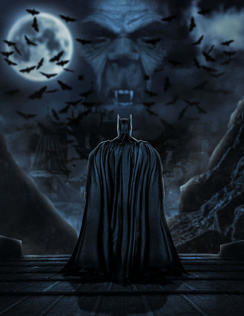 The Batman Vs Dracula, Batman, Dracula, SD Phone Wallpaper