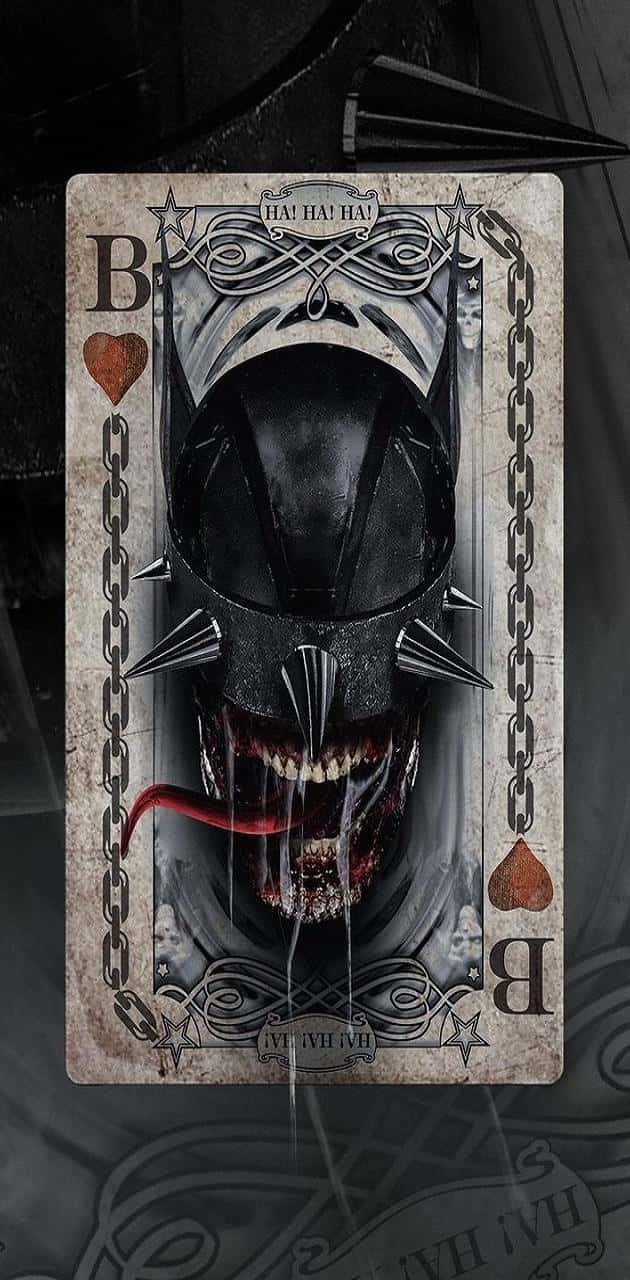 The Batman Who Laughs, black skull, spiked helmet, HD Phone Wallpaper
