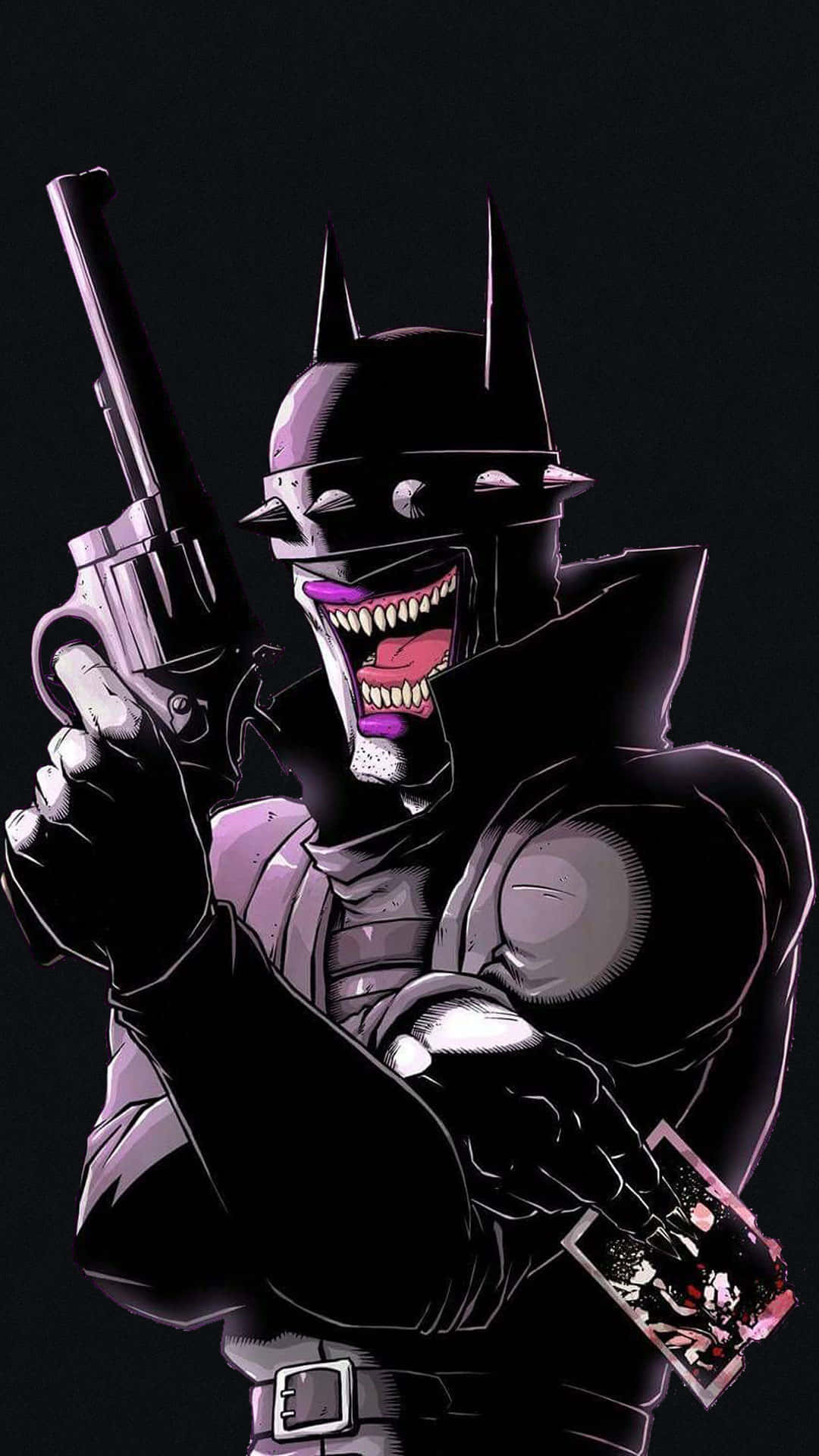 The Batman Who Laughs, Batman, revolver, Full HD Phone Wallpaper