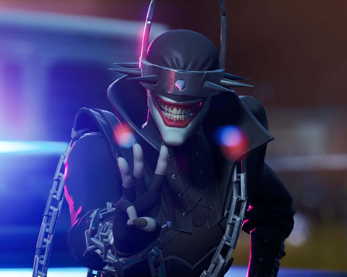 Batman Who Laughs, spiked helmet, wide grin, HD Desktop Wallpaper