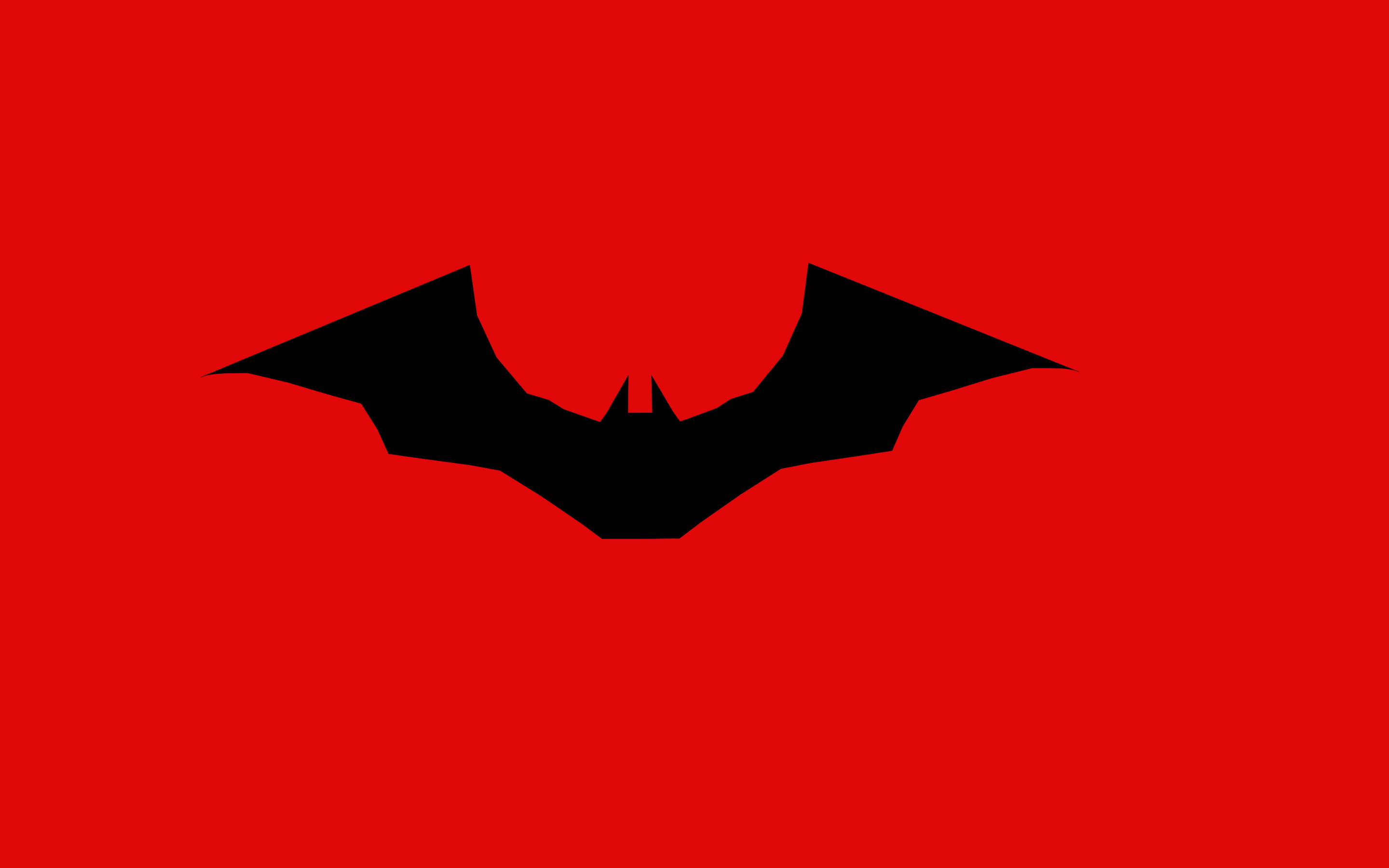 Batman, red, black bat symbol, 2K Desktop Wallpaper