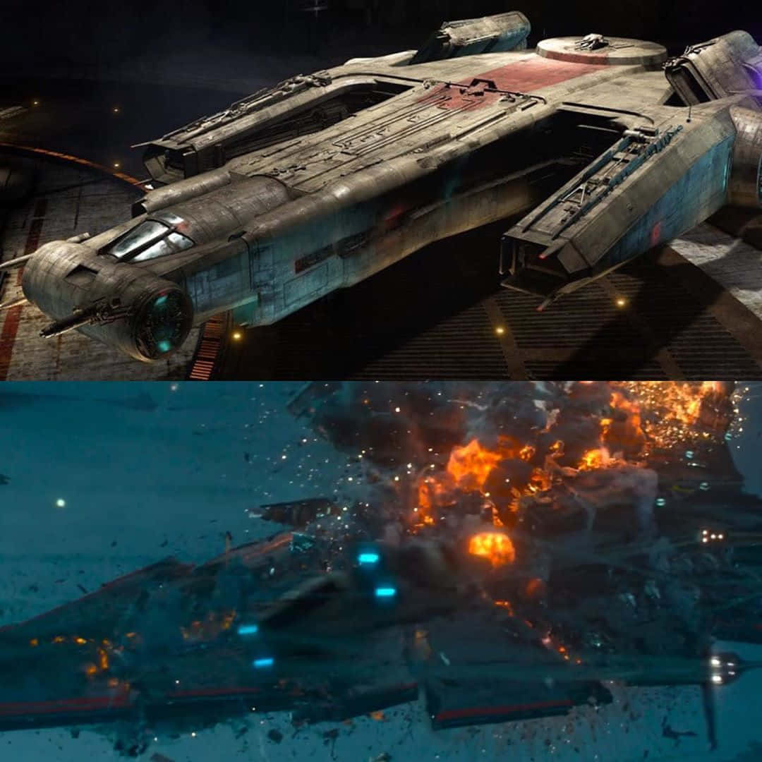 The Battle Of Exegol, spaceship, hangar, SD Desktop Wallpaper