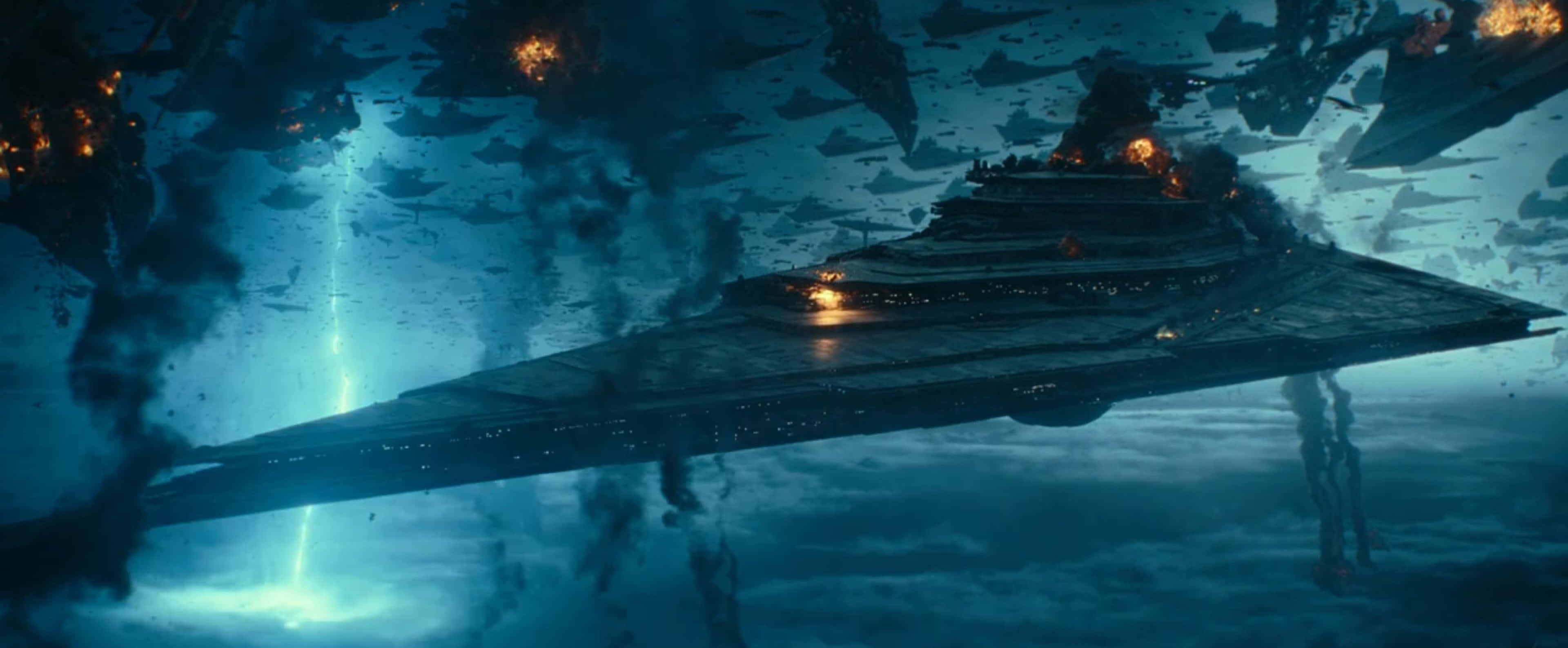 The Battle Of Exegol, star destroyer, debris, 4K Desktop Wallpaper