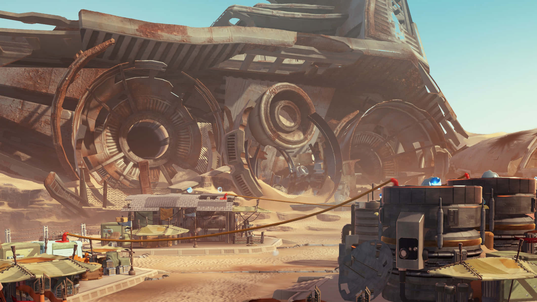 The Battle Of Jakku, Jakku, desert wasteland, Full HD Desktop Wallpaper
