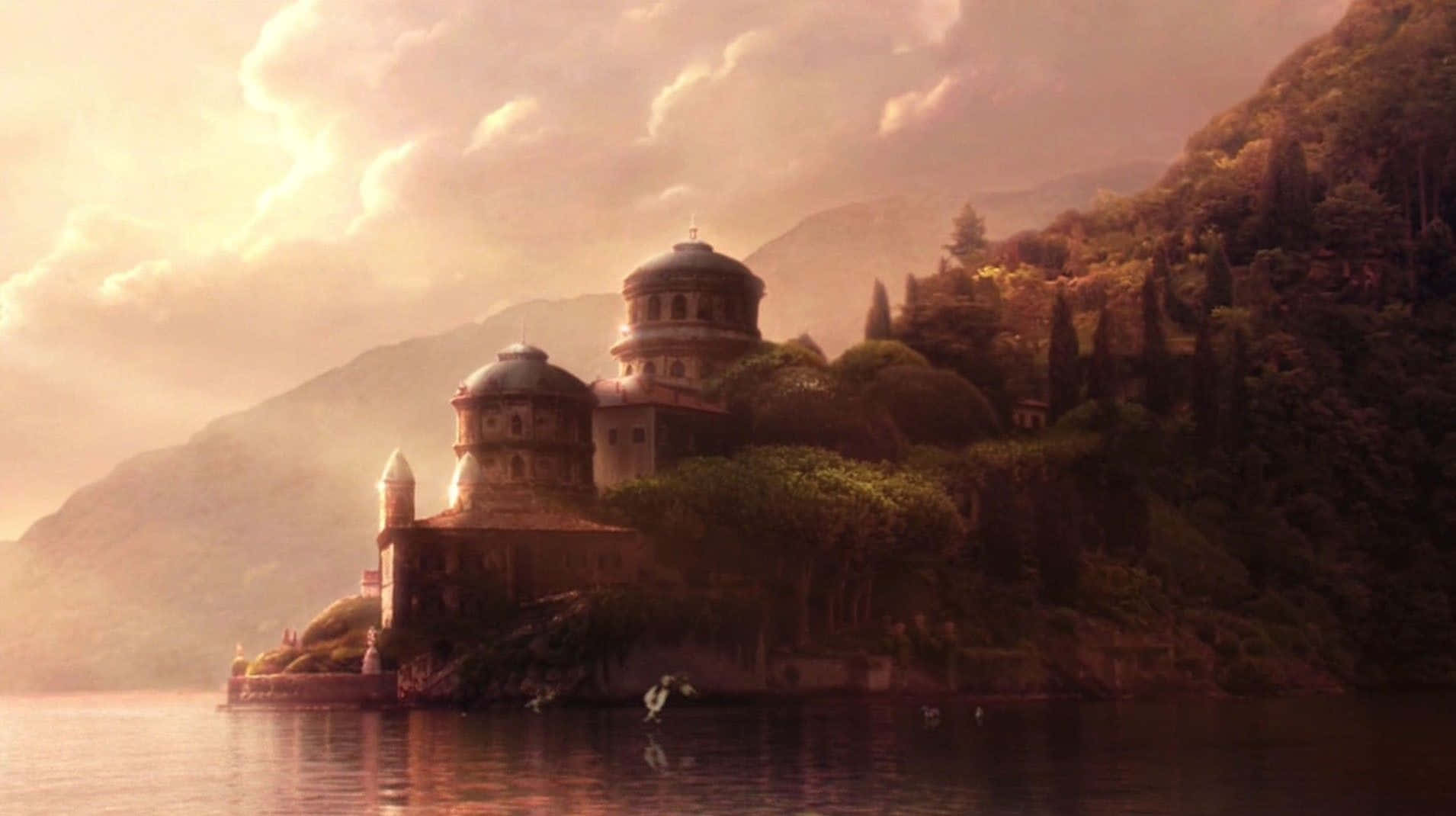 Naboo, sunset, golden sunset light, HD Desktop Wallpaper