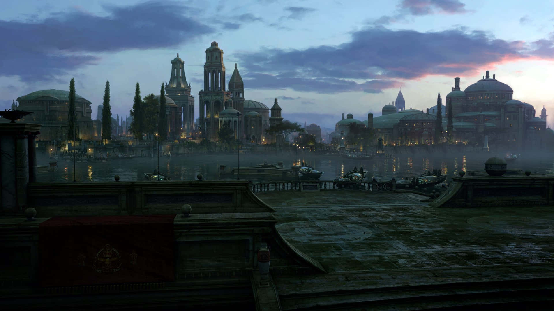 Naboo, 1920 x 1080, misty twilight, Full HD Desktop Wallpaper