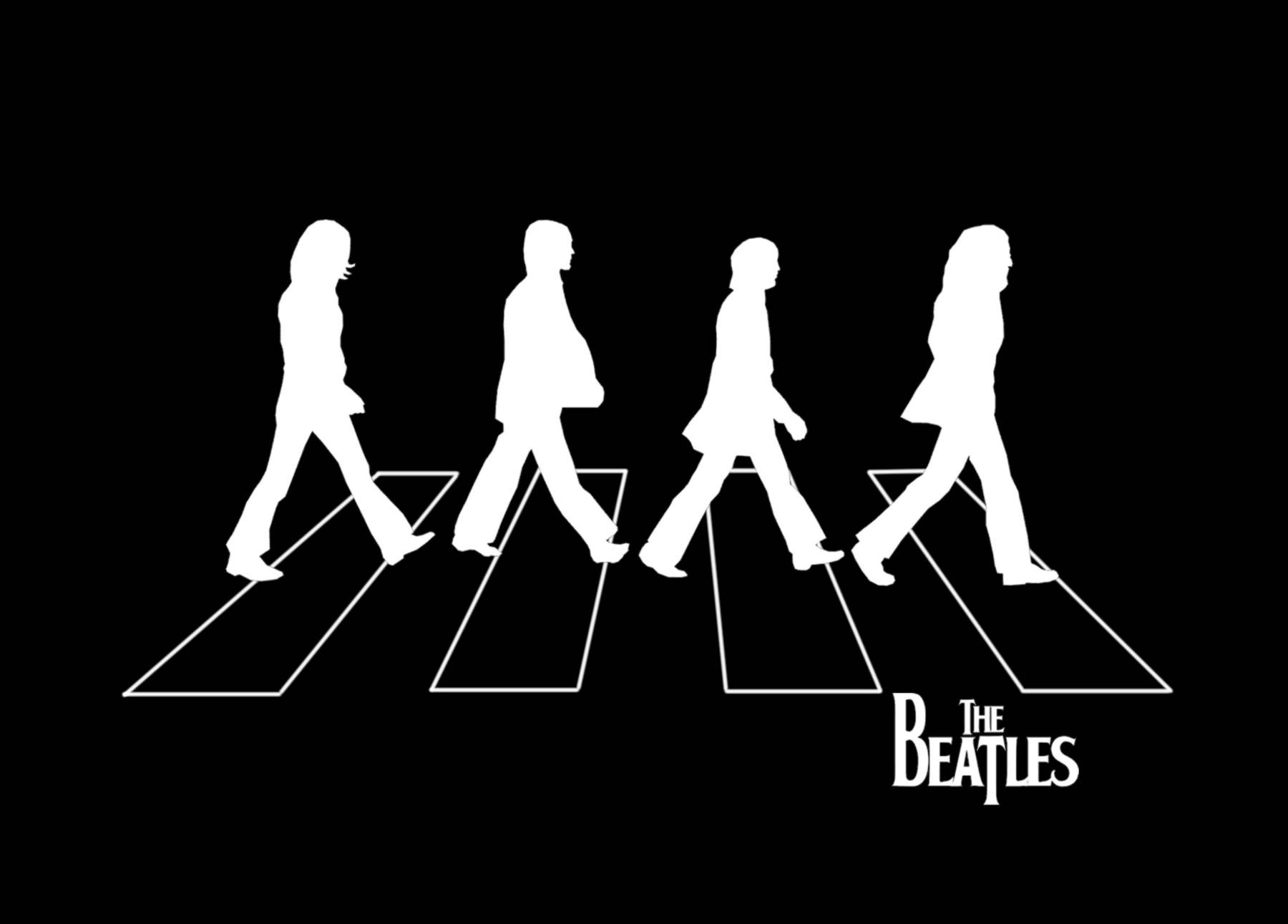 The Beatles, crosswalk silhouette, zebra crossing, HD Desktop Wallpaper