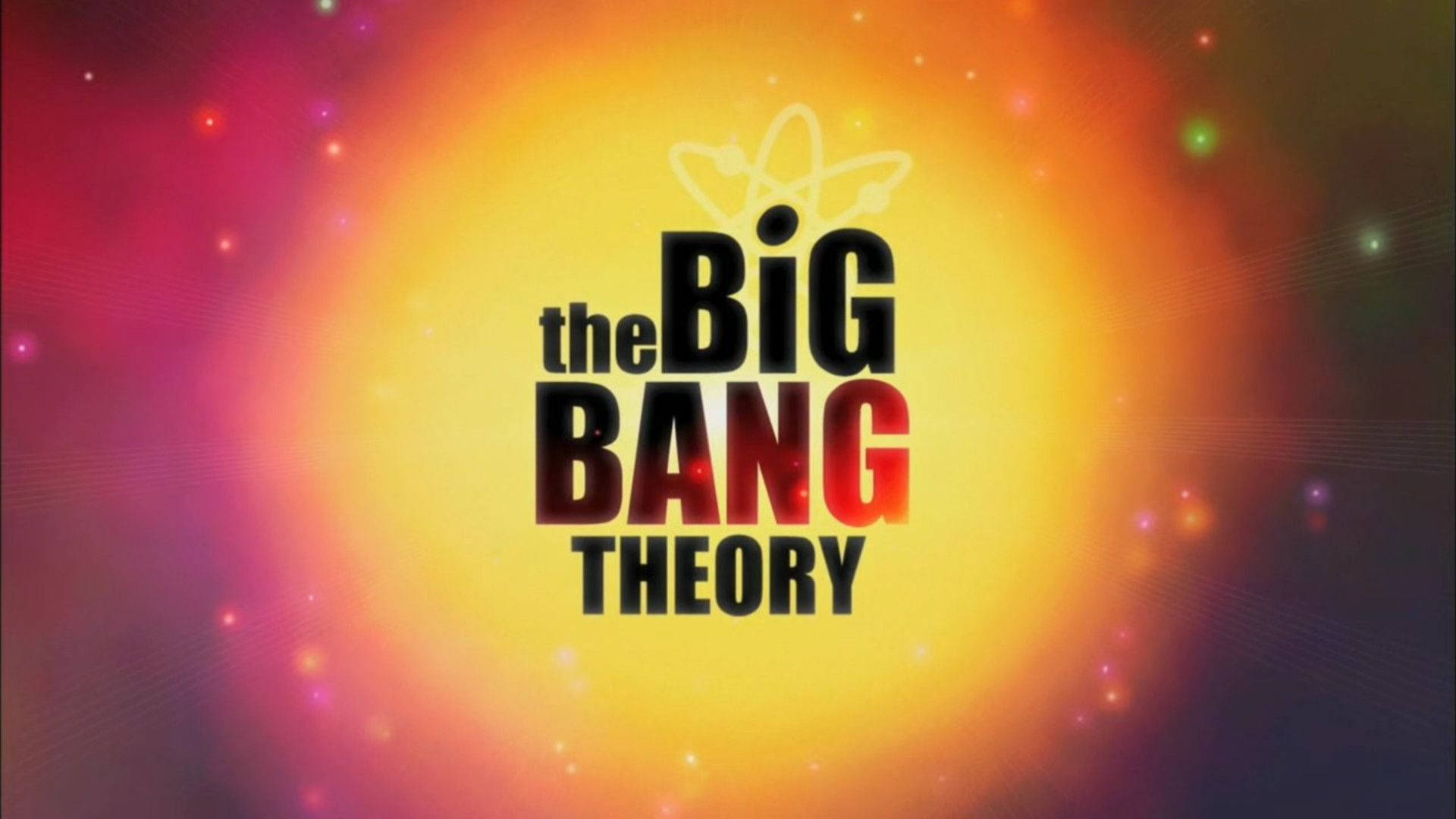 The Big Bang Theory, cosmic background, colorful particles, Full HD Desktop Wallpaper