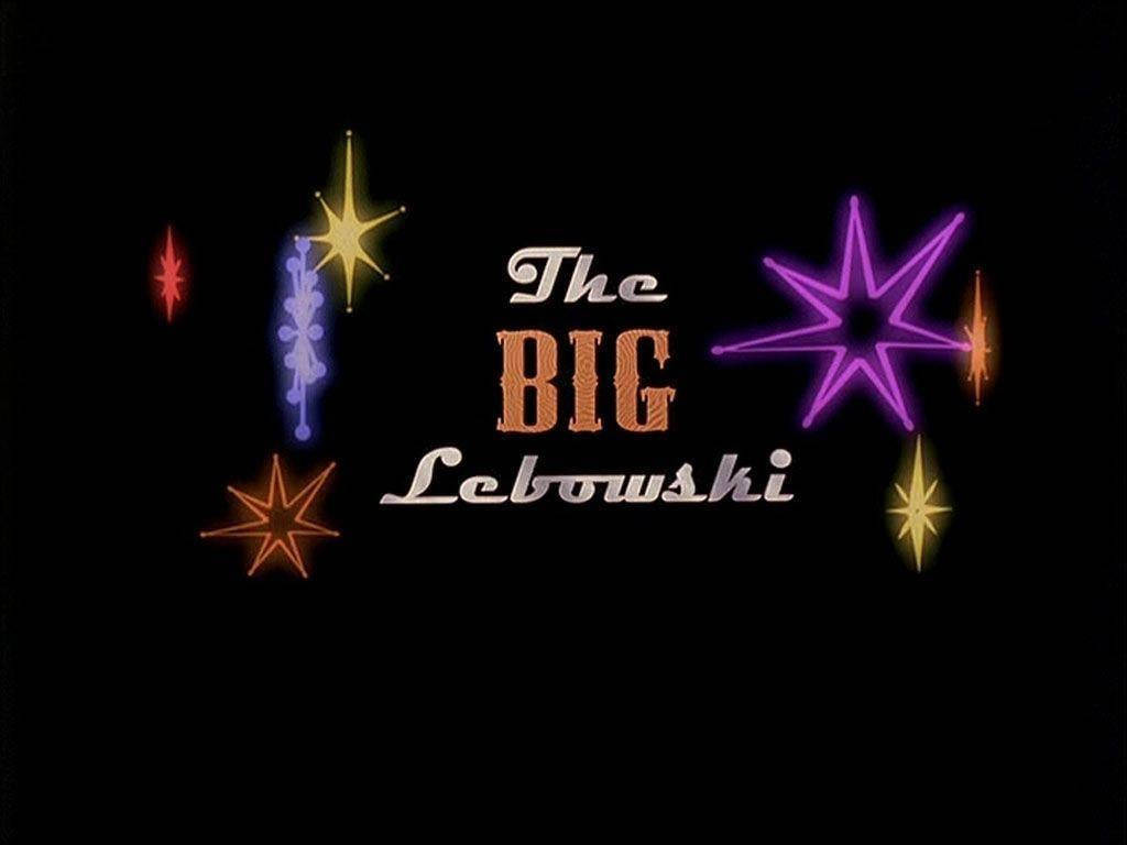 The Big Lebowski, 1998 movie, typography art, SD Desktop Wallpaper