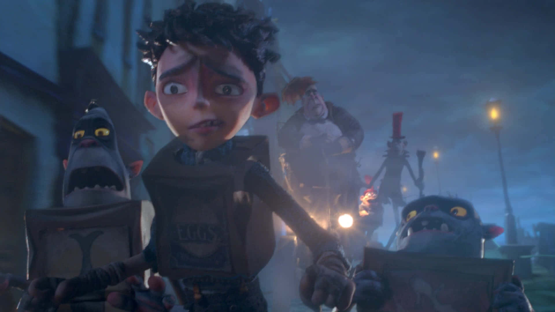 Eggs, The Boxtrolls, glowing eyes, Full HD Desktop Wallpaper