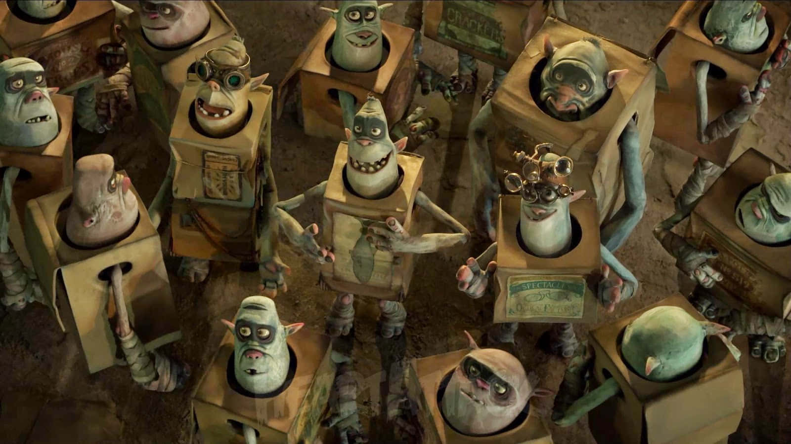 The boxtrolls, green-skinned, cartoon creatures, HD Desktop Wallpaper