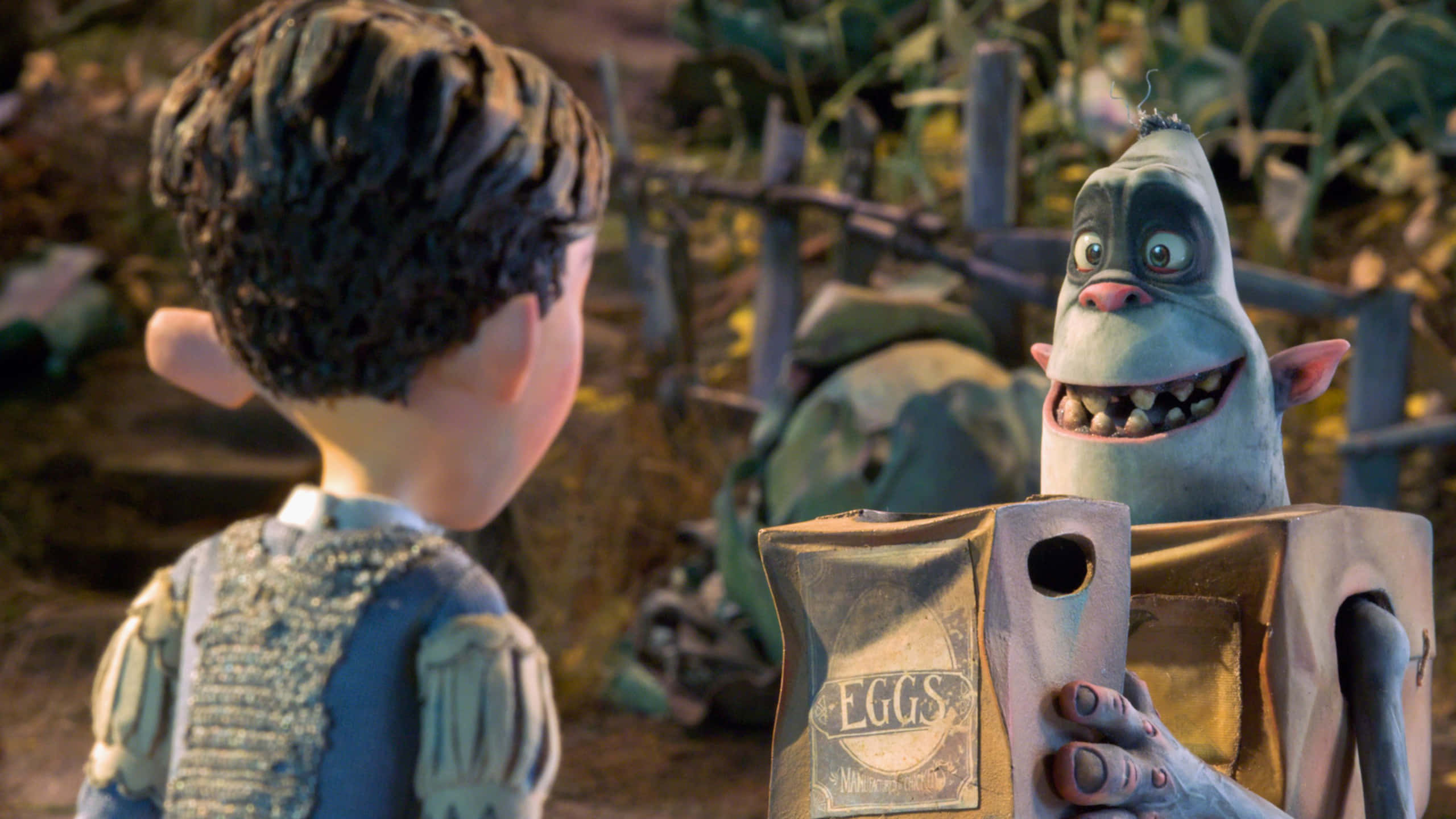 The Boxtrolls, fish giving eggs box, egg carton, 2K Desktop Wallpaper