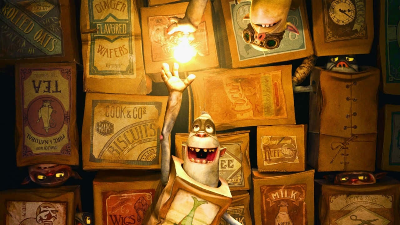Fish, The Boxtrolls, cardboard box, HD Desktop Wallpaper