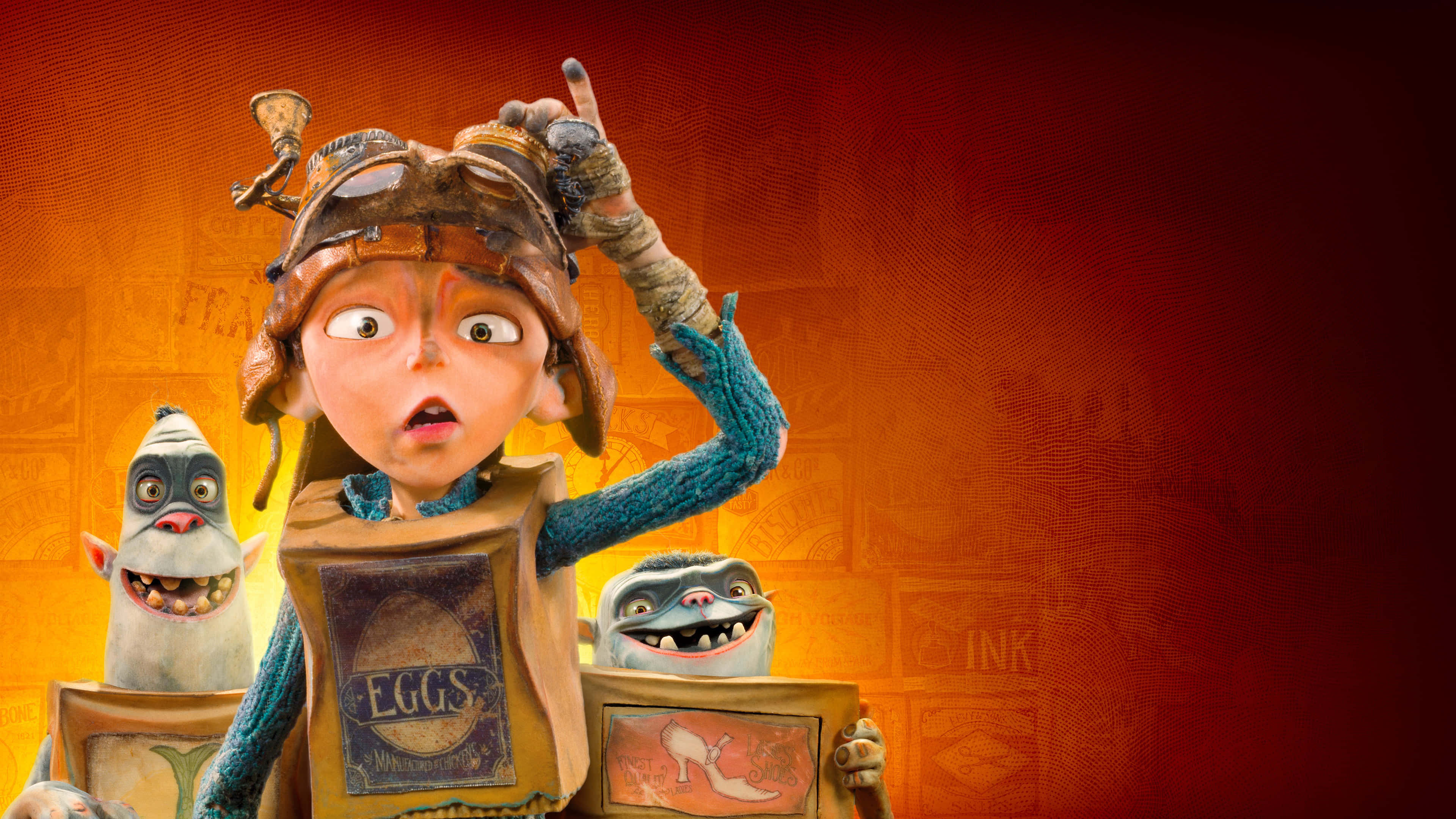 The Boxtrolls, eggs, shoe, 4K Desktop Wallpaper