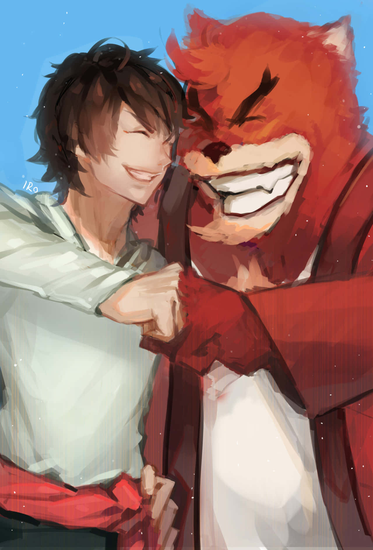 The Boy And The Beast, anime boy, red fox, HD Phone Wallpaper