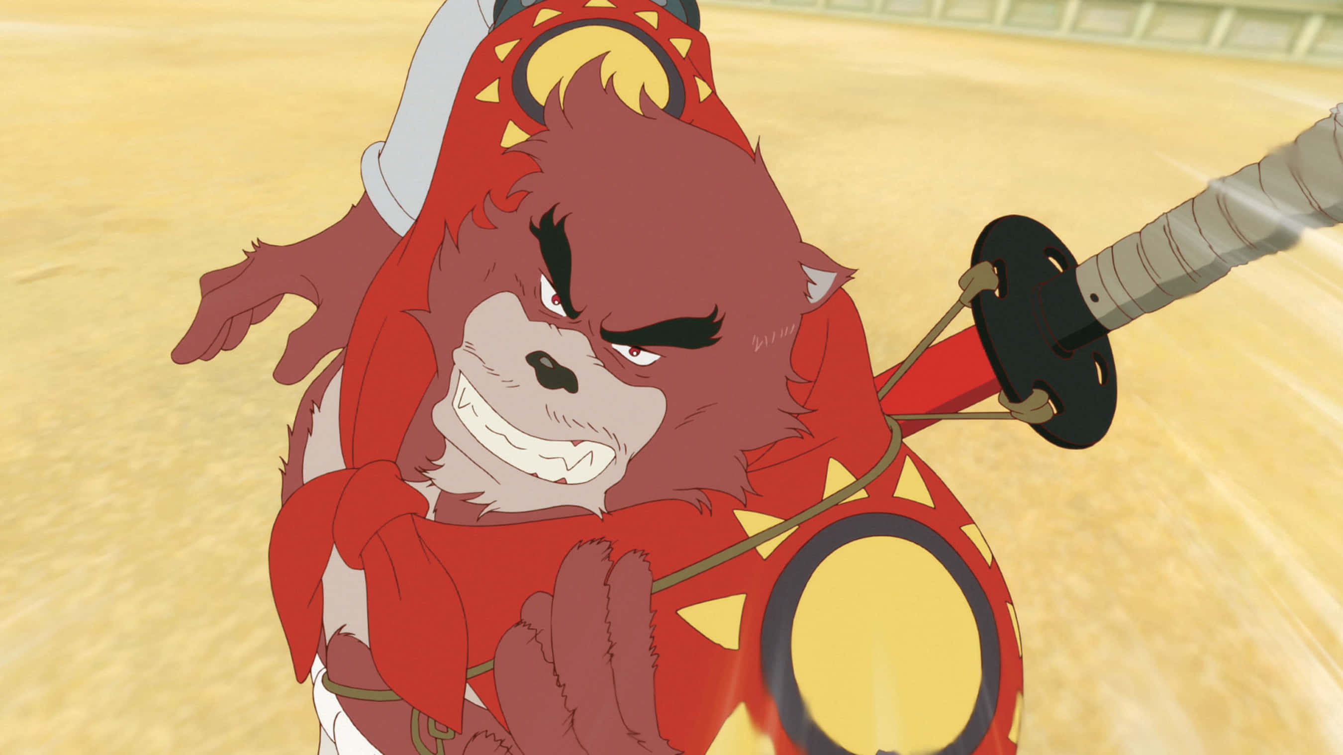 The Boy And The Beast, anthropomorphic bear, samurai armor, 2K Desktop Wallpaper