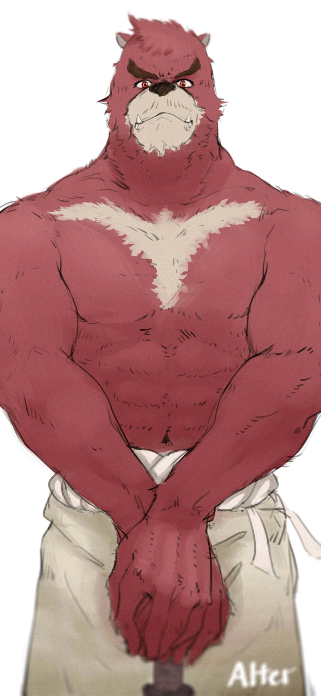 The Boy And The Beast, red-furred, anthropomorphic beast, 2K Phone Wallpaper