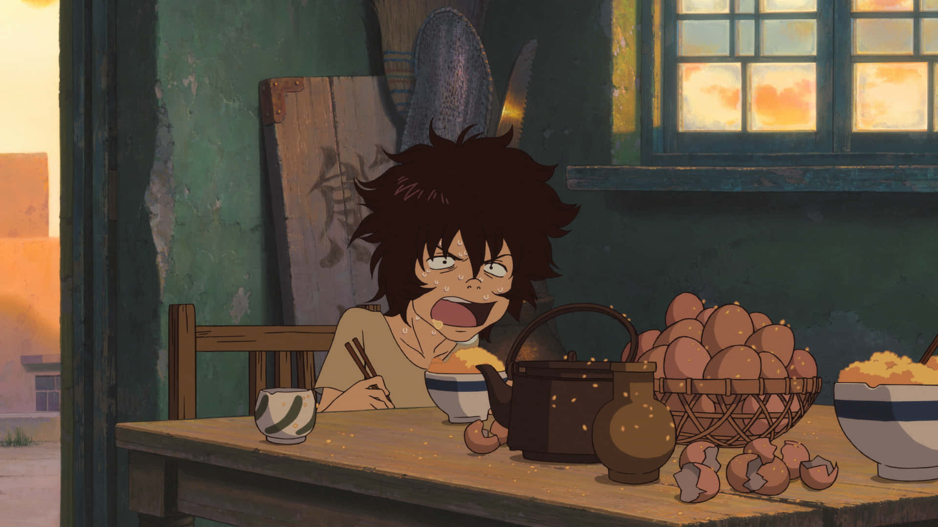 The Boy And The Beast, anime boy, messy hair, Full HD Desktop Wallpaper
