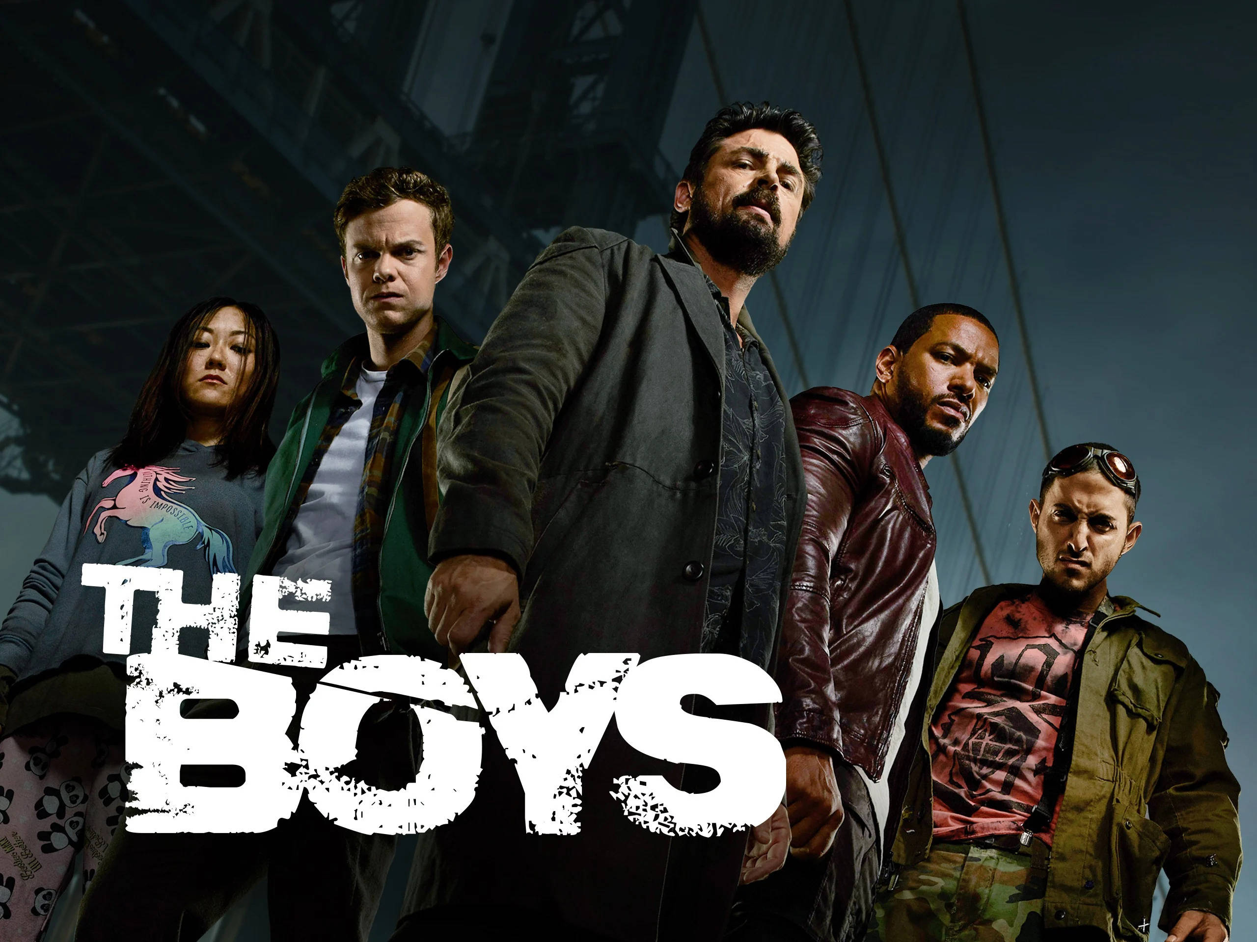 The Boys, characters, dark industrial bridge, 2K Desktop Wallpaper