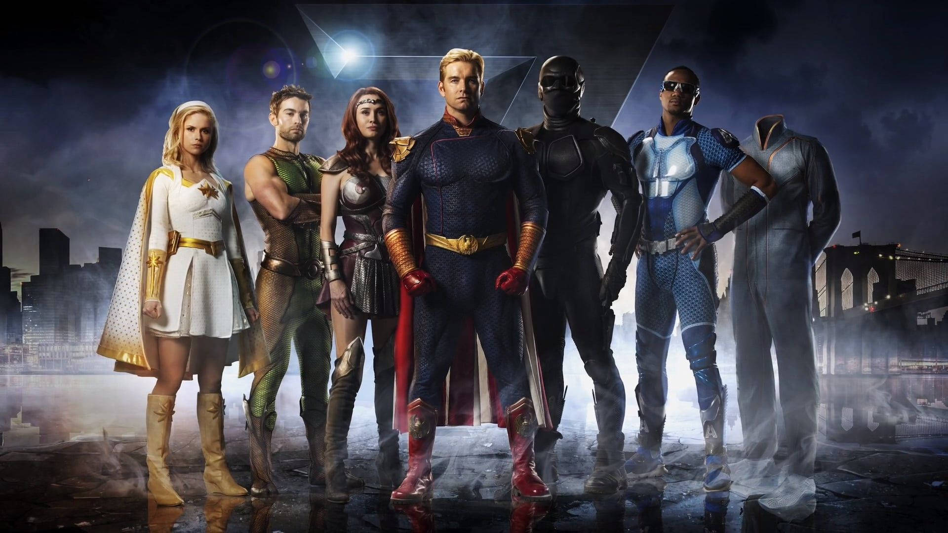 The Boys, superheroes, dark city skyline, Full HD Desktop Wallpaper