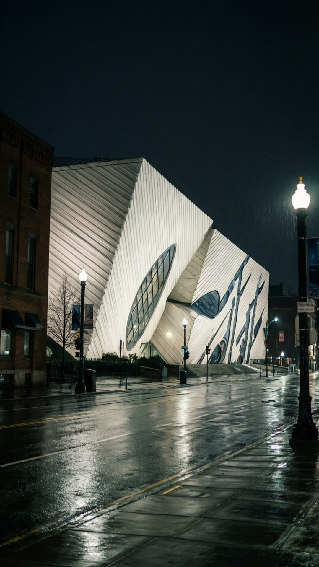 The Broad, night, glowing, Full HD Phone Wallpaper