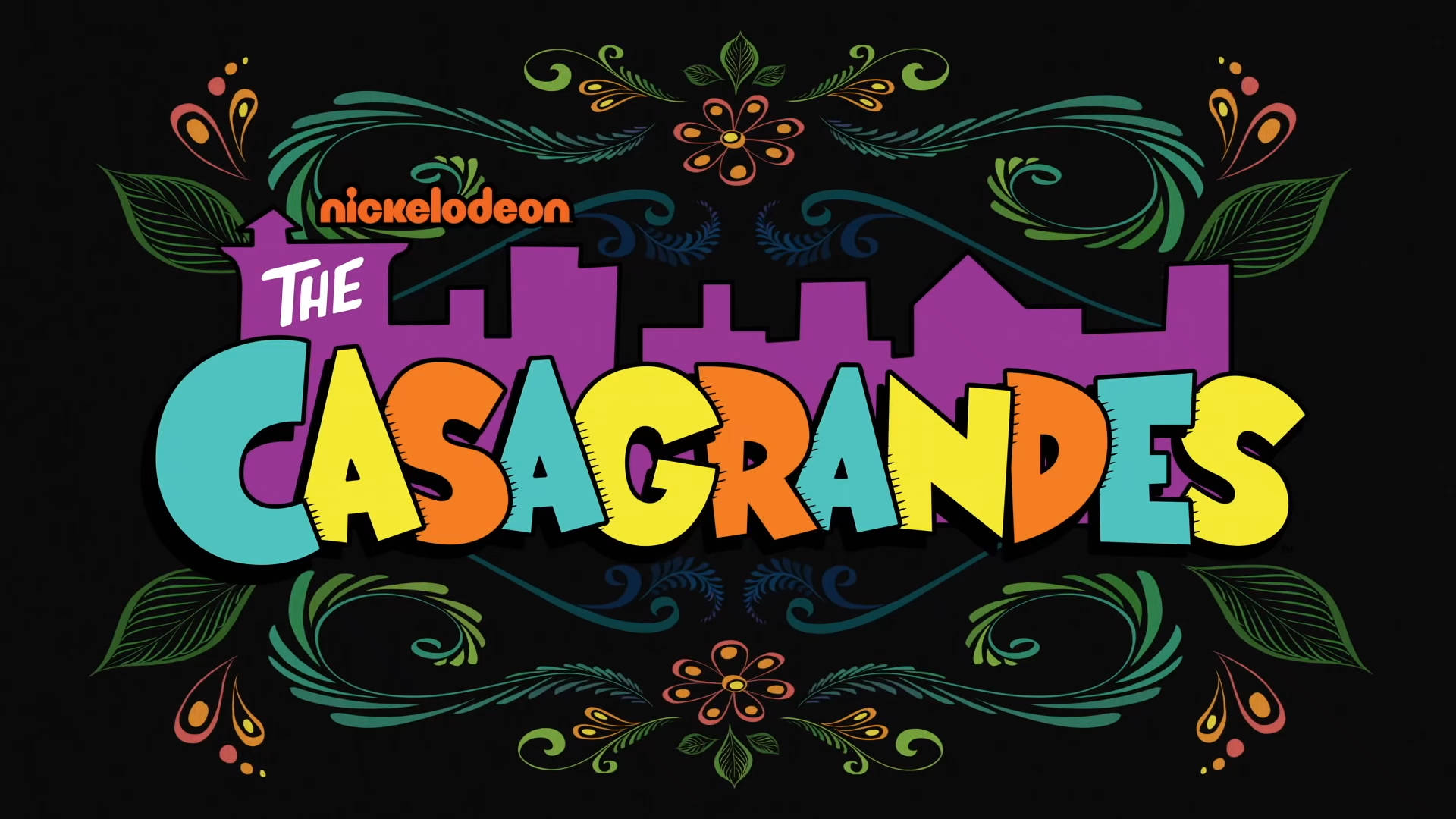 The Casagrandes, logo, colorful letters, Full HD Desktop Wallpaper