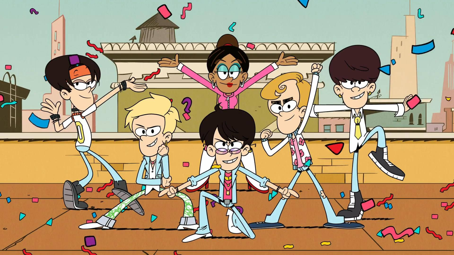 The Casagrandes, K-pop Boy Band, five animated teens, Full HD Desktop Wallpaper