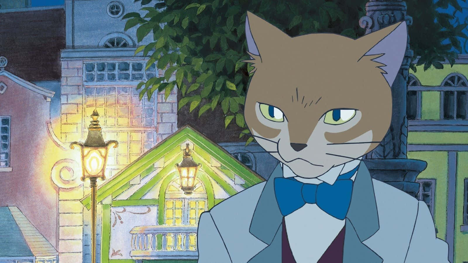 The Cat Returns, anthropomorphic cat, suit and bowtie, HD Desktop Wallpaper