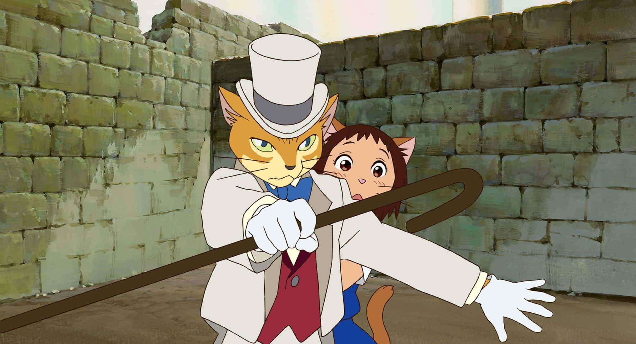 The Cat Returns, top hat, cane, Full HD Desktop Wallpaper