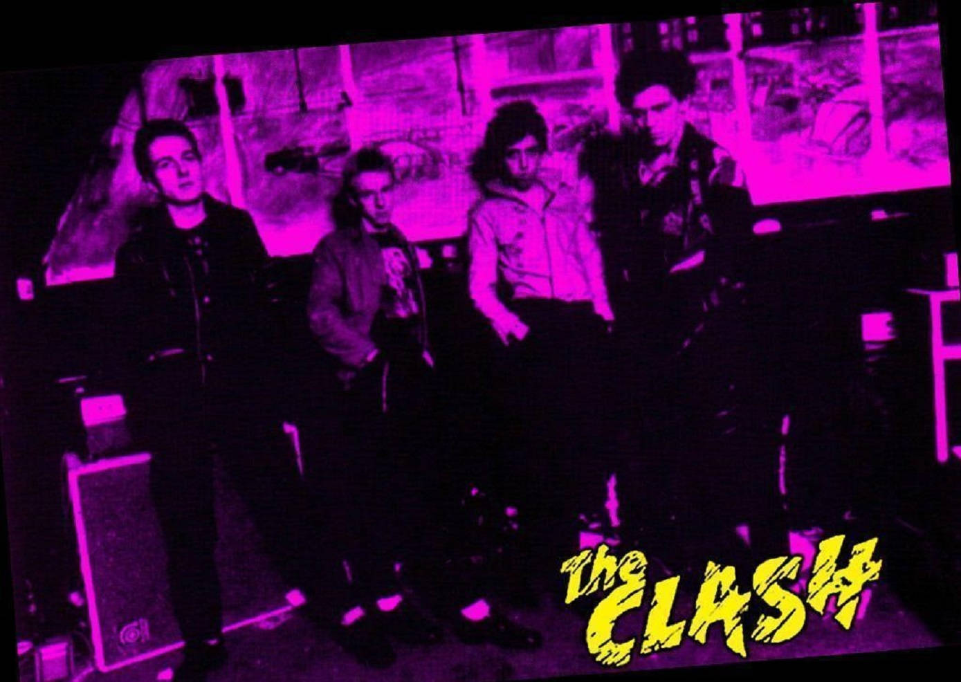 The Clash, purple light, dimly lit room, HD Desktop Wallpaper