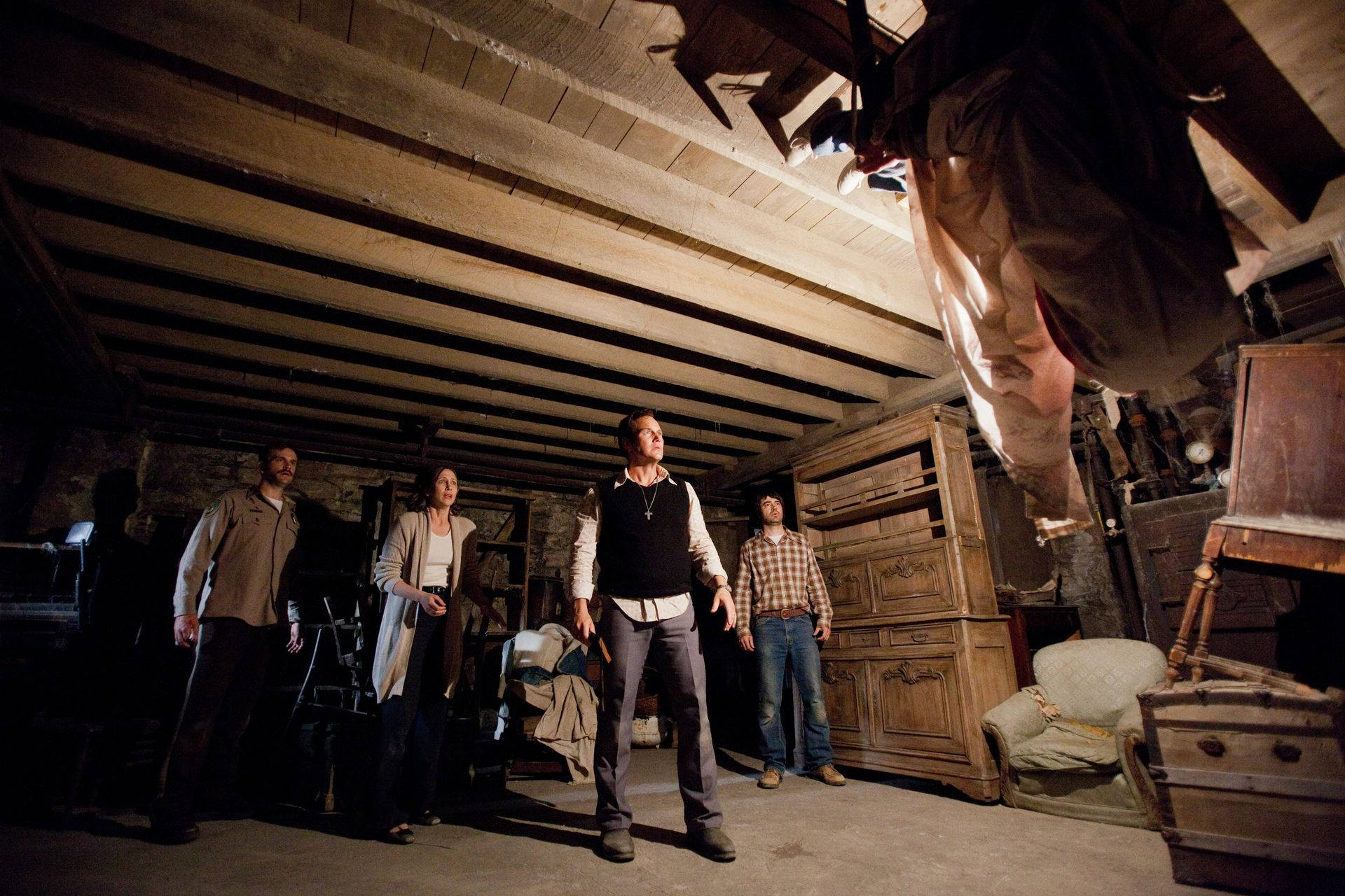 The Conjuring, exorcism scene, attic, Full HD Desktop Wallpaper