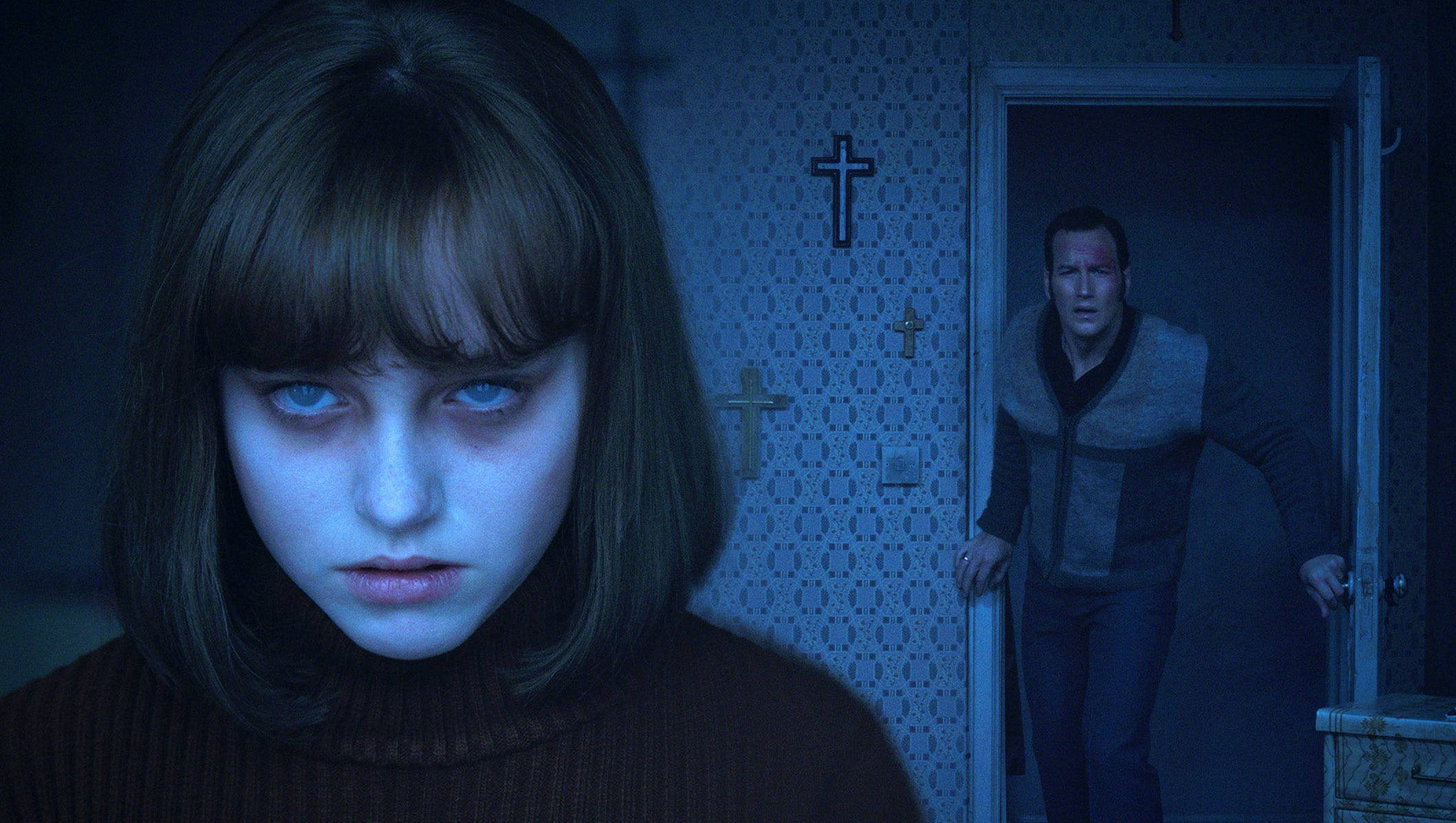 The Conjuring 2, exorcism, pale girl with blue eyes, Full HD Desktop Wallpaper